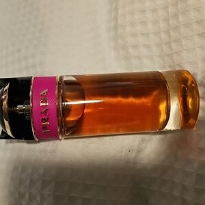 Prada Fragrance with Pink and Amber Hues
